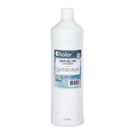 Achetez Flacon 1 litre de gouache liquide économique O'COLOR blanc 07873 O'COLOR pas cher sur Ma Re..