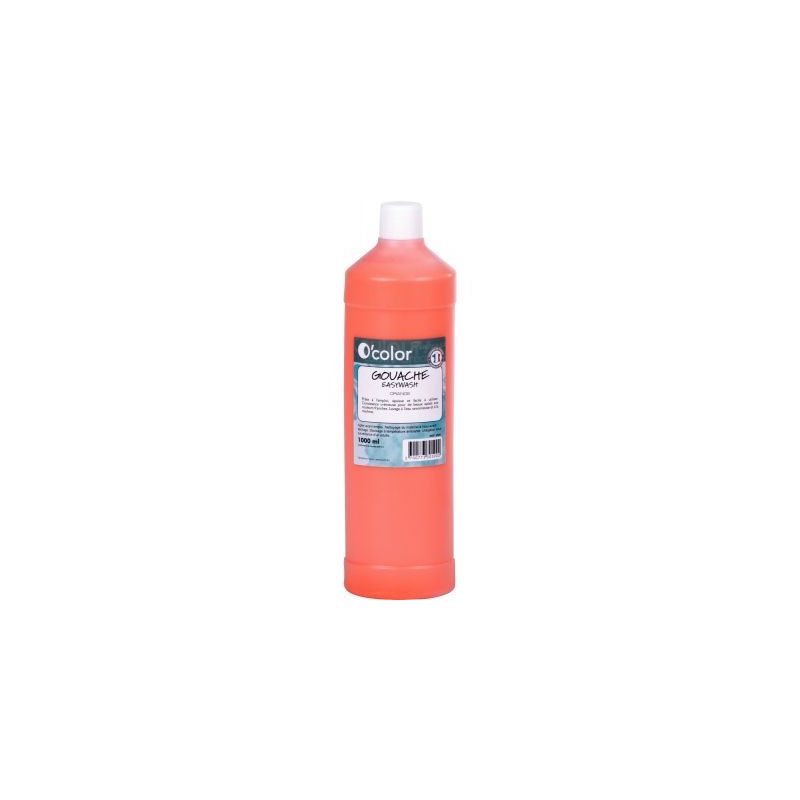 Achetez Flacon 1 litre de gouache liquide économique O'COLOR orange 07878 O'COLOR pas cher sur Ma R..