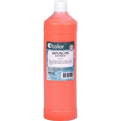 Achetez Flacon 1 litre de gouache liquide économique O'COLOR orange 07878 O'COLOR pas cher sur Ma R..