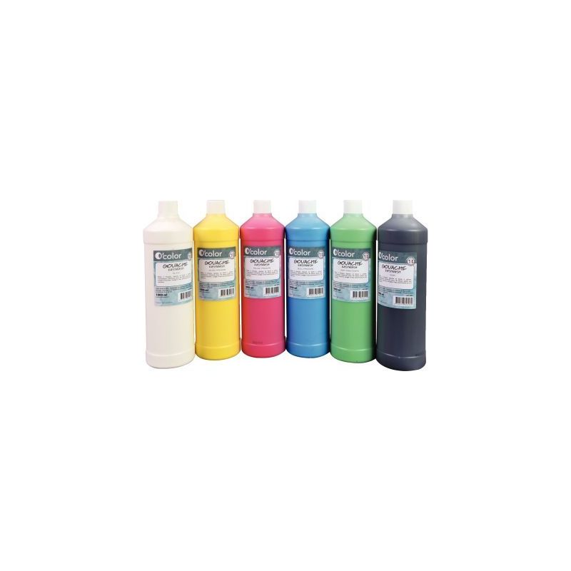 Achetez Carton 6 flacons de gouaches liquides économiques, couleurs assorties 07885 O'COLOR pas che.. Achetez Carton 6 flacons de gouaches liquides économiques, couleurs assorties 07885 O'COLOR pas che..