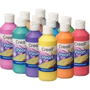 Achetez Carton de 12 flacons de 250 ml de gouache nacrée Creall Pearl couleurs assorties 23470 CREA..