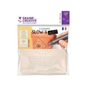 Achetez Lot de 4 gabarits Mandala SLOW & ART 616388 pas cher sur Ma Rentrée Scolaire