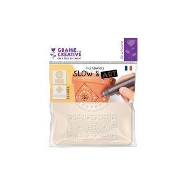 Achetez Lot de 4 gabarits Mandala SLOW & ART 616388 pas cher sur Ma Rentrée Scolaire