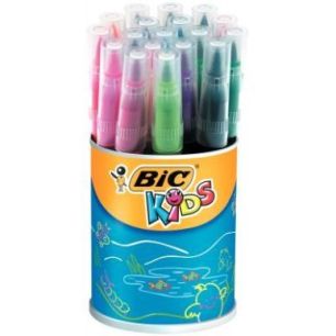 Achetez Pot de 18 Visaquarelle pointe pinceau couleurs assorties 8289651 VISAQUAREL BIC pas cher sur..