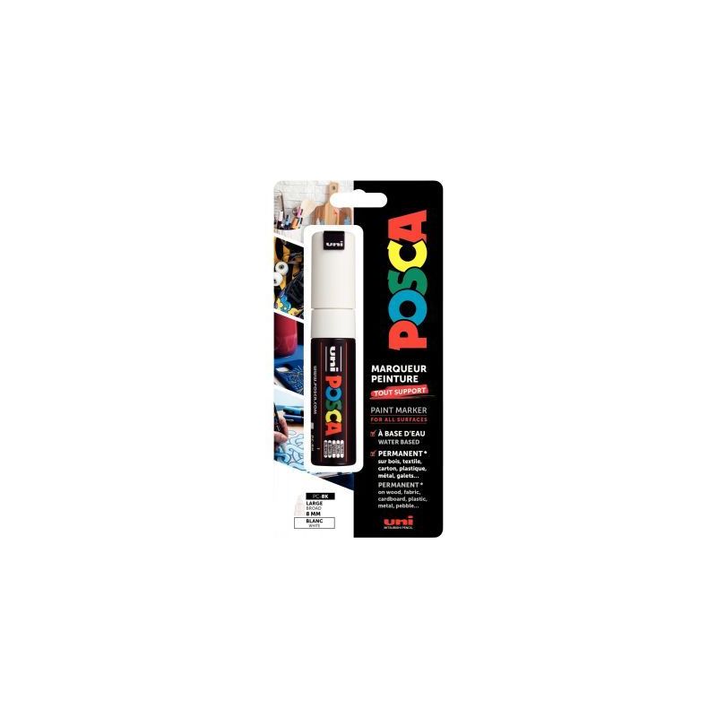 Achetez Blister de 1 marqueur Posca pointe large blanc PC8KX1 PF BL POSCA UNIBALL pas cher sur Ma Re.. Achetez Blister de 1 marqueur Posca pointe large blanc PC8KX1 PF BL POSCA UNIBALL pas cher sur Ma Re..