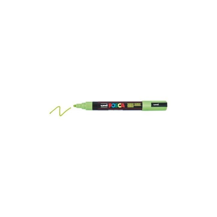 Marqueur pointe moyenne conique vert pomme PC5M VP POSCA UNIBALL