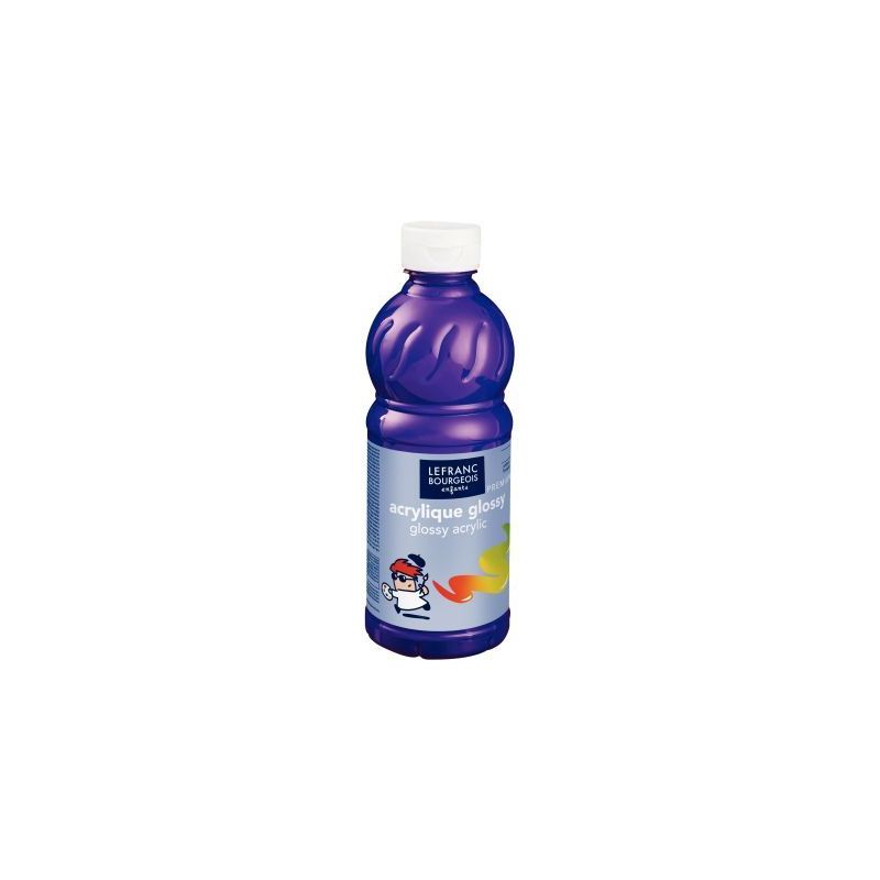 Achetez Flacon 500ml d'acrylique Glossy Lefranc Bourgeois, violet 188305 COLOR AND  LEFRANC & BOURGE..