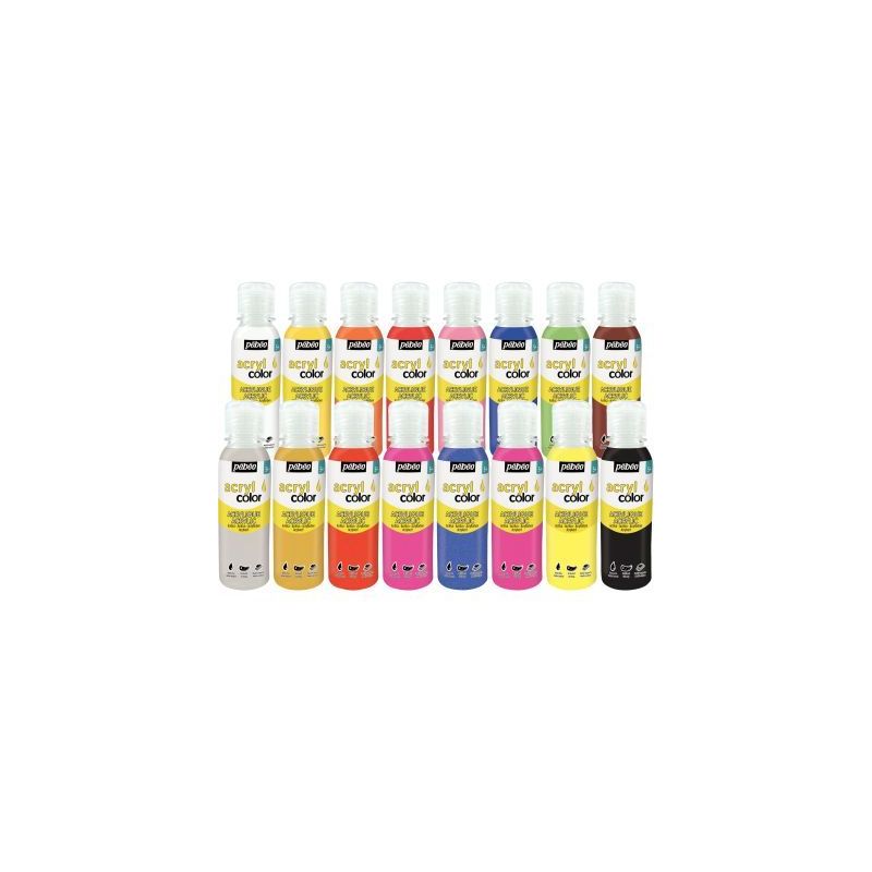 Achetez Kit découverte de 16 flacons 150 ml de peinture acrylique ACRYLCOLOR 364193 ACRYLCOLOR PEBE..
