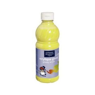 Achetez Flacon 500ml d'acrylique Glossy Lefranc Bourgeois, jaune primaire 188295 COLOR AND  LEFRANC ..