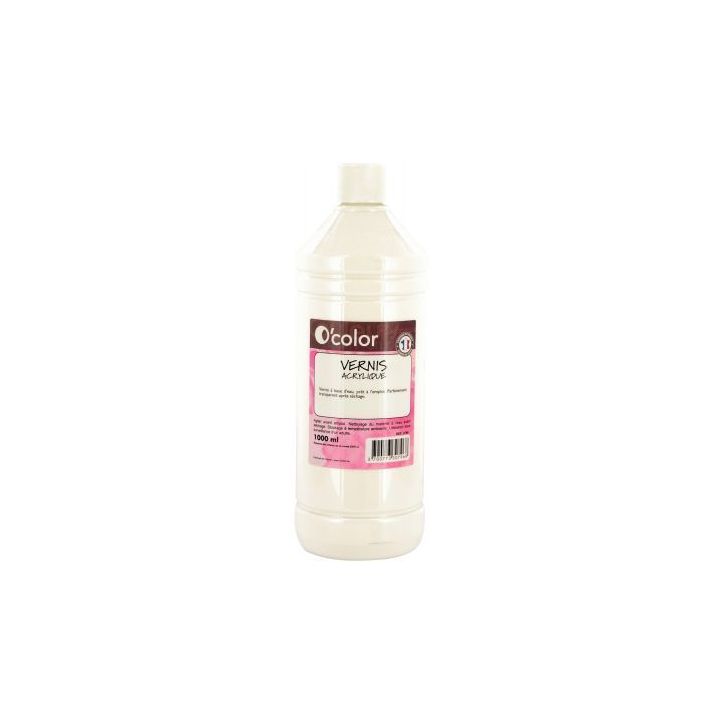 Flacon de 1 litre de vernis acrylique VAC1000PET_00/28522 O'COLOR