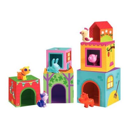 Achetez Pyramide 6 cubes Topanifarm DJ09108 DJECO pas cher sur Ma Rentrée Scolaire