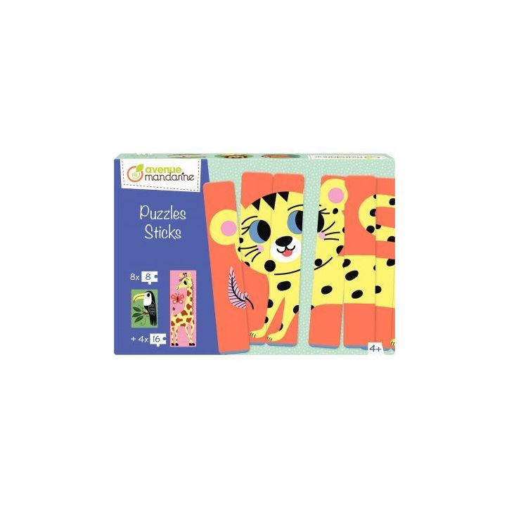 Boite de 12 puzzles sticks, la savane PU026C AVENUE MAN