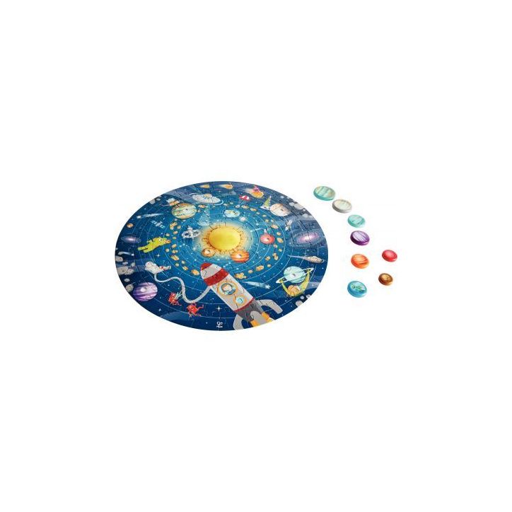 Puzzle rond 102 pièces, le système solaire E1625 HAPE