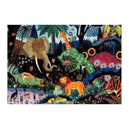Achetez Puzzle en bois d'environ 50 pièces, nuit dans la jungle K065-50 PUZZLE MIC pas cher sur Ma ..