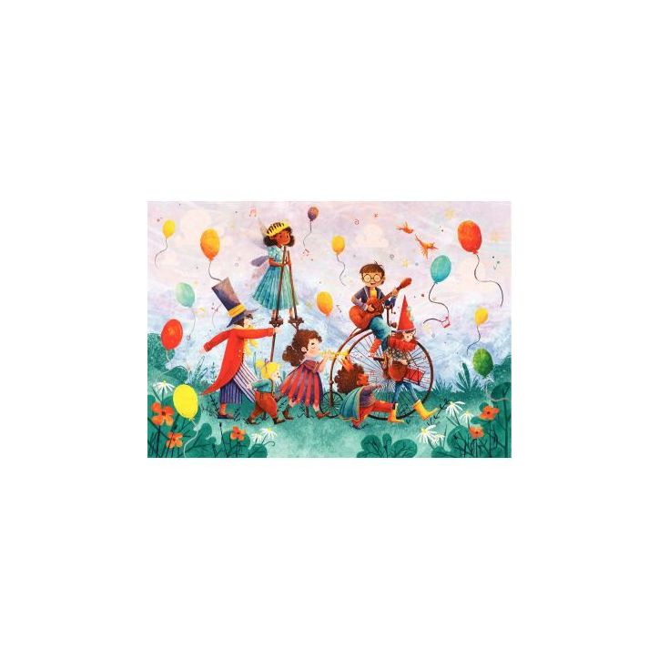 Puzzle en bois d'environ 50 pièces, les musiciens K1225-50 PUZZLE MIC