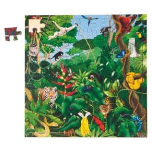 Achetez Puzzle de 81 pièces en bois, la forêt tropicale 2203501 pas cher sur Ma Rentrée Scolaire