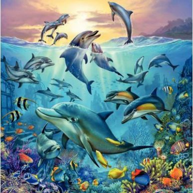 Achetez Lot de 3 puzzles 49 pièces en carton, le monde animal de l'océan 00005149 RAVENSBURGER pas..