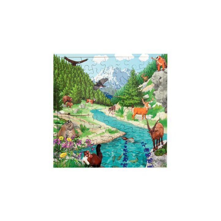 Puzzle de 81 pièces en bois, la montagne 2203503