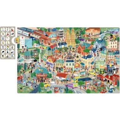 Achetez Puzzle d'observation 104 pièces, la ville 18820 APLI pas cher sur Ma Rentrée Scolaire