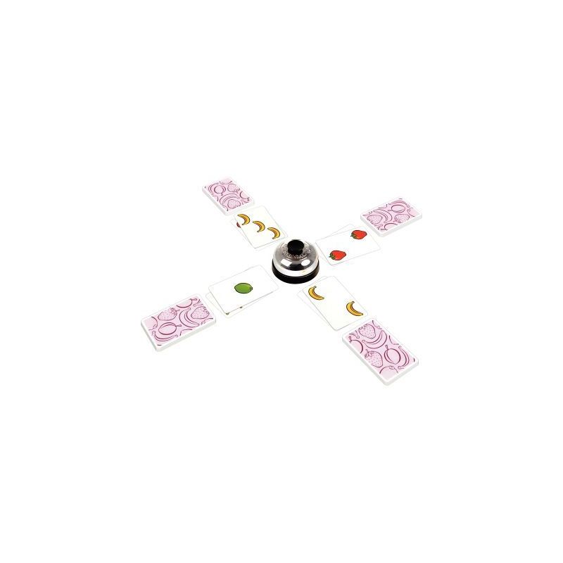 Achetez La boîte "HALLI GALLI" contient 56 cartes, 1 cloche, règle du jeu AMHGS pas cher sur Ma Re..