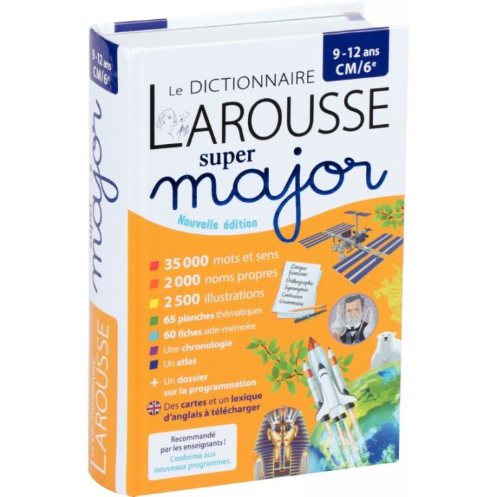 Dictionnaire super major, CM1 à  la 6ème 9782036019454 LAROUSSE