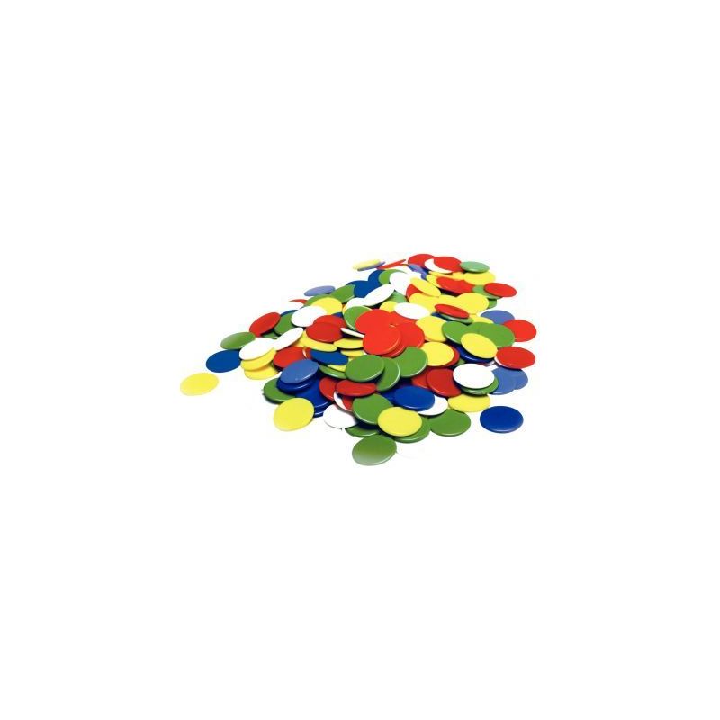 Achetez Sachet de 1000 jetons en plastique opaque diamètre  19mm 134114 pas cher sur Ma Rentrée Sc..
