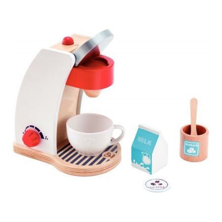Achetez Machine à expresso en bois blanc + accessoires E3146 HAPE pas cher sur Ma Rentrée Scolai..