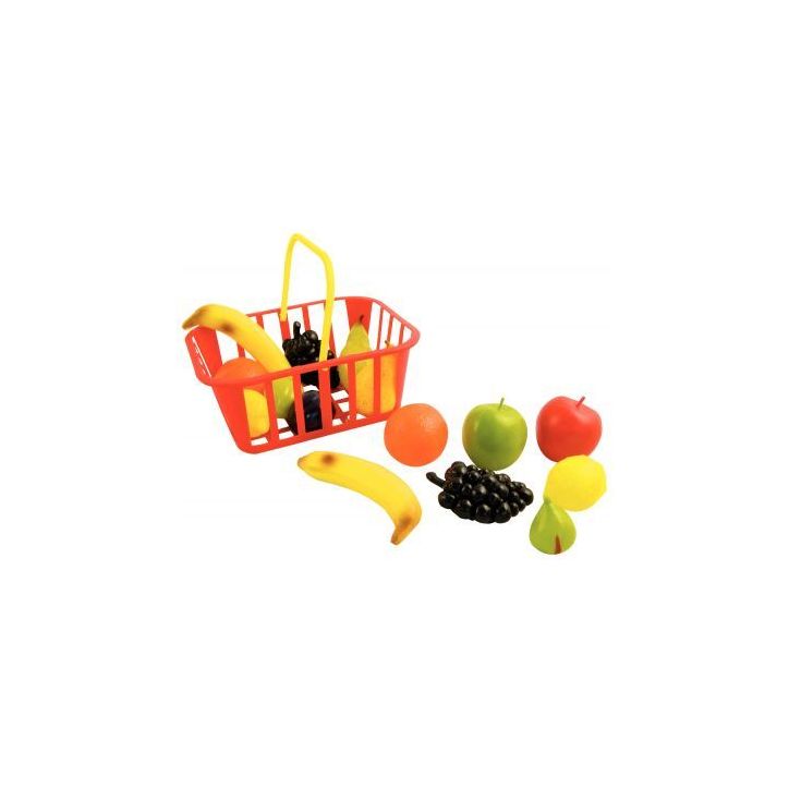 Panier de 15 fruits taille réelle en plastique souple 60467
