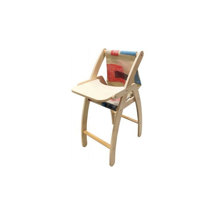 Chaise haute en bois pour poupée 859003