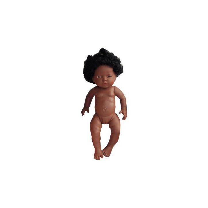Poupée fille africaine avec cheveux 42 cm FV 42660 LES PLUMIN