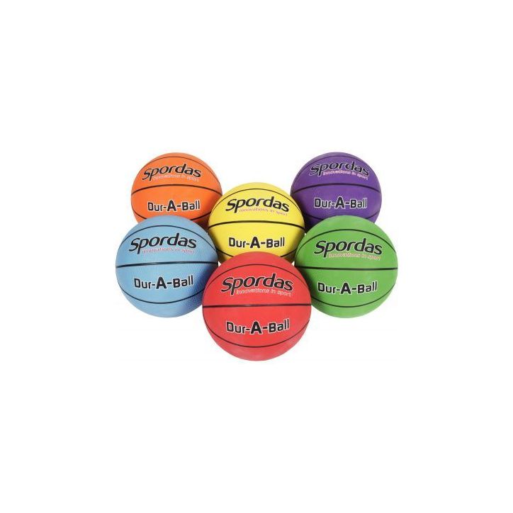 Sachet de 6 Ballons Basket Ball Taille 5 22cm  assortis M574240