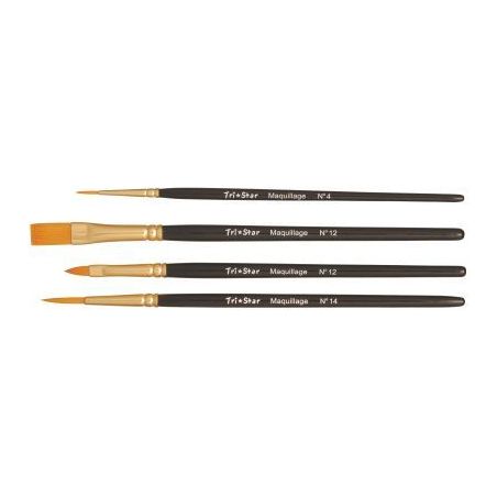 Achetez Lot de 4 pinceaux de maquillage en poils synthétiques 53679 pas cher sur Ma Rentrée Scolai..