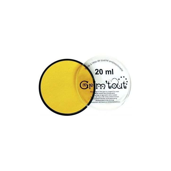Galet de 20 ml de maquillage aquarellable GRIM'TOUT jaune soleil GT41198