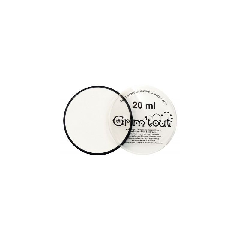 Achetez Galet de 20 ml de maquillage aquarellable GRIM'TOUT blanc GT41192 pas cher sur Ma Rentrée S..