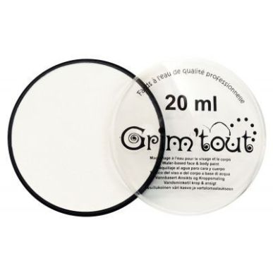 Achetez Galet de 20 ml de maquillage aquarellable GRIM'TOUT blanc GT41192 pas cher sur Ma Rentrée S..