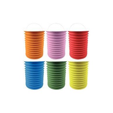 Achetez Lot de 12 lampions cylindriques hauteur 13 cm coloris assortis pas cher sur Ma Rentrée Scol..