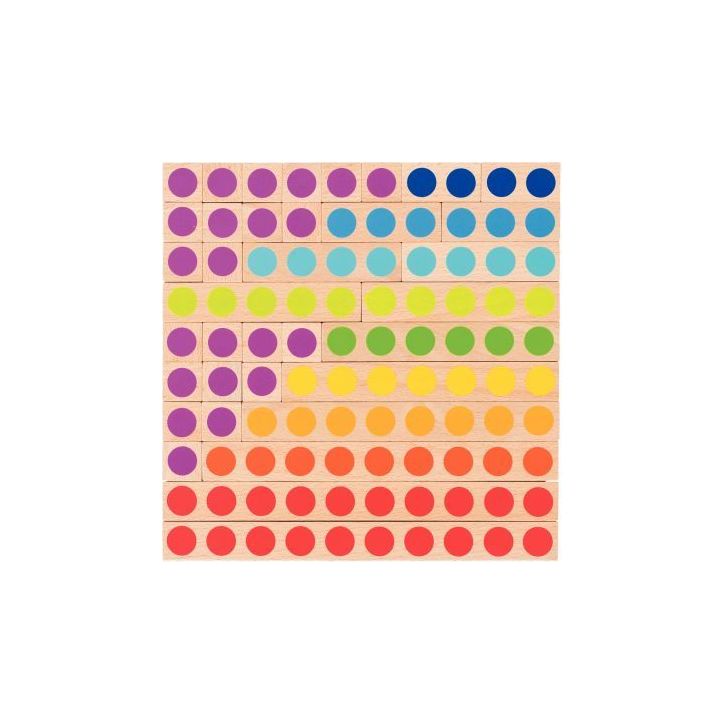 Réglettes de calcul en bois 36 pièces 58535