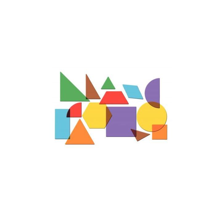 Baril de 408 formes géométriques translucides LER1766