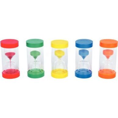 Achetez Set de 5 sabliers avec support 30s 1,3,5 et 10 minutes 92129 pas cher sur Ma Rentrée Scolai..