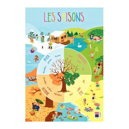 Achetez Poster pédagogique en PVC 76x52cm, les saisons PAPPOSTSAISONS pas cher sur Ma Rentrée Scol..
