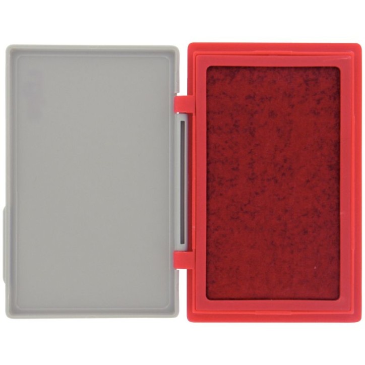 Tampon encreur réencrable ABS, pour timbre caoutchouc ou résine L10 x P7,5 cm encre Rouge