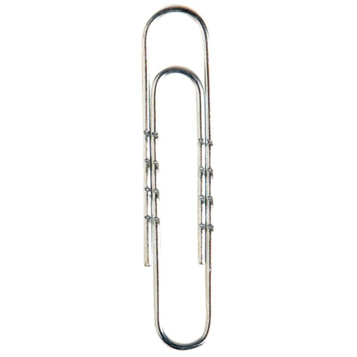 Boîte 100 attache lettres ondulée en acier nickelé 50mm