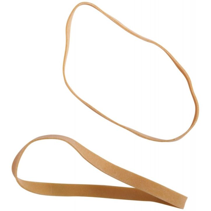 WONDAY Sac de 1kg d'élastique en caoutchouc blond large 90x6mm