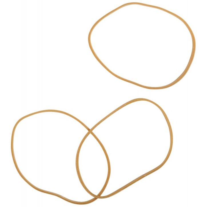 WONDAY Sac de 1kg d'élastique en caoutchouc blond étroit 80 x 1,8 mm