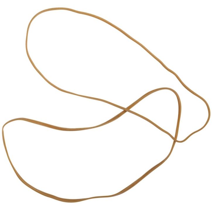 WONDAY Sac de 1kg d'élastique en caoutchouc blond étroit 200x1,8mm