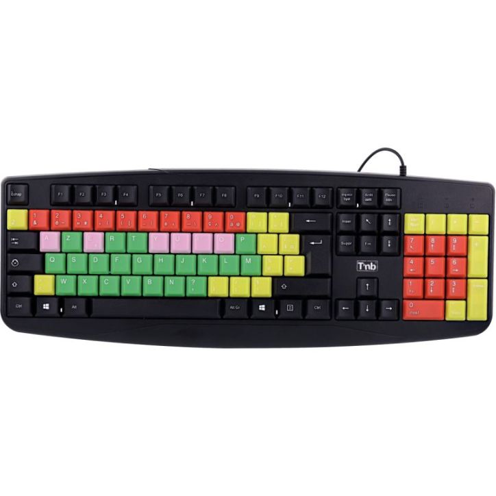 Clavier d'apprentissage filaire pour enfants coloré KBKID2 T'NB
