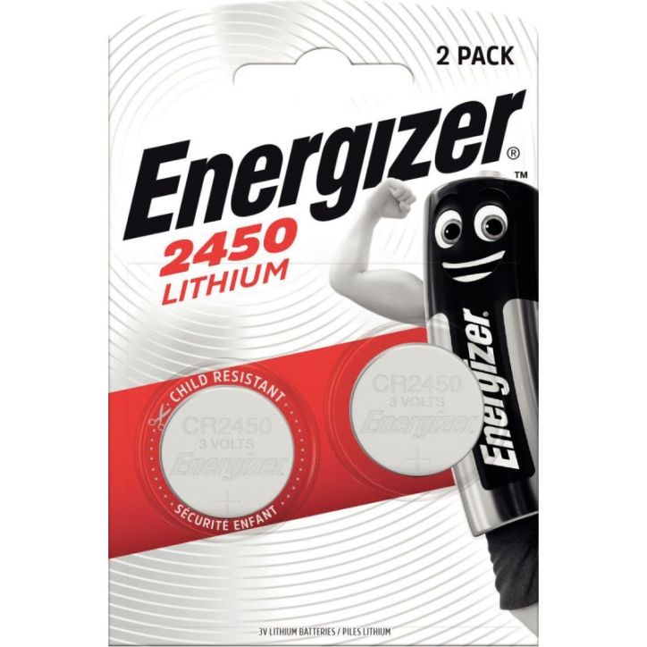 Blister 2 piles lithium 3V CR2450 7638900381795 ENERGIZER