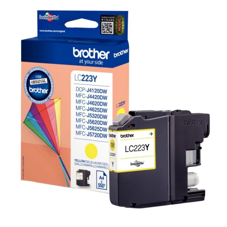 BROTHER Cartouche Jet d'encre Jaune LC223Y
