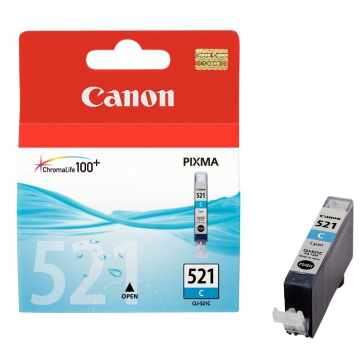 Canon 521 cartouche jet d'encre cyan authentique (CLI521C) 521 CASPI2934B001 CANON