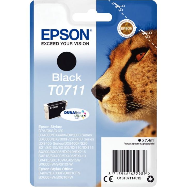 EPSON Cartouche Jet d'encre Noir C13T071140112